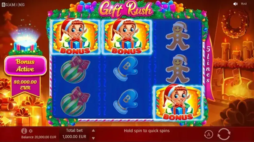 Gift Rush slot screenshot 3