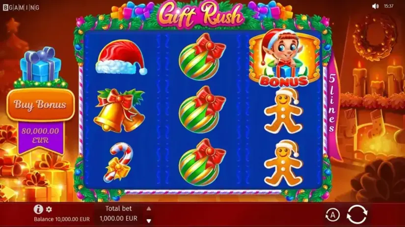 Gift Rush slot screenshot 