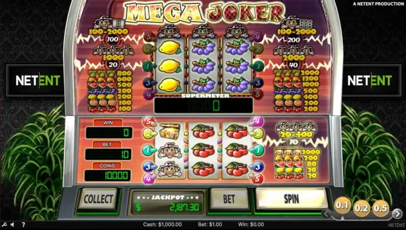 Mega Joker slot screenshot 4