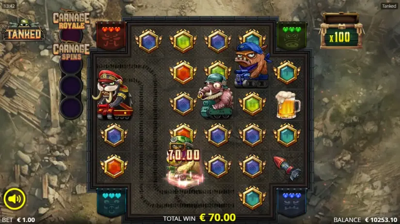 Tanked slot screenshot 8