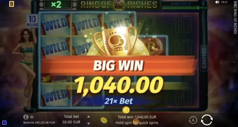 WBC Ring Of Riches slot screenshot 8