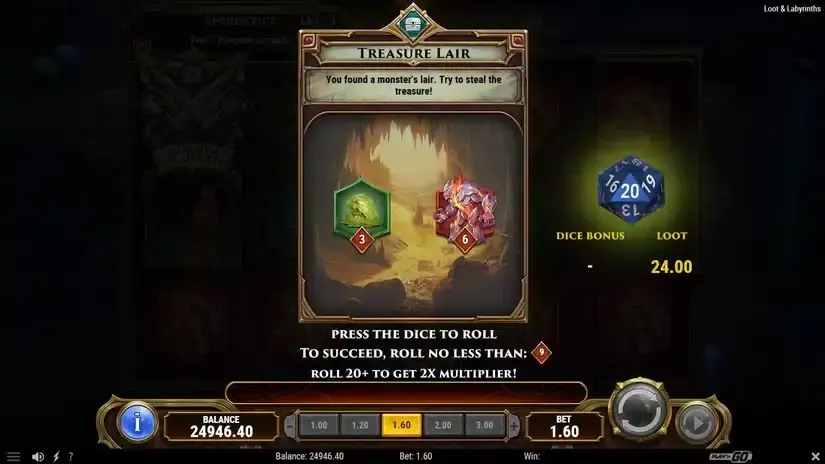 Loot & Labyrinths slot screenshot 3
