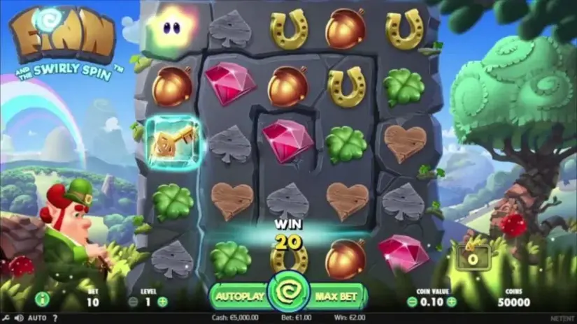 Finn and the Swirly Spin slot screenshot 