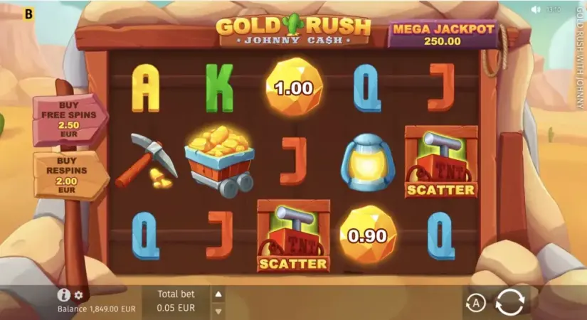 Gold Rush With Johnny Cash slot screenshot 9