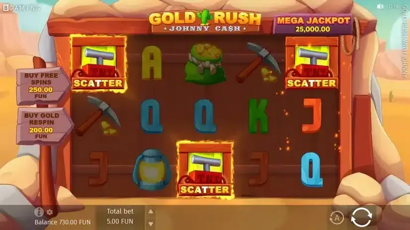 Gold Rush With Johnny Cash slot screenshot 5