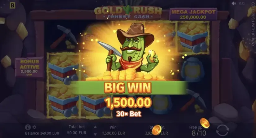 Gold Rush With Johnny Cash slot screenshot 10