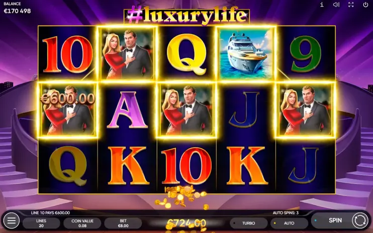#Luxurylife slot screenshot 10