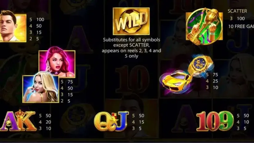 Football Superstar slot screenshot 3