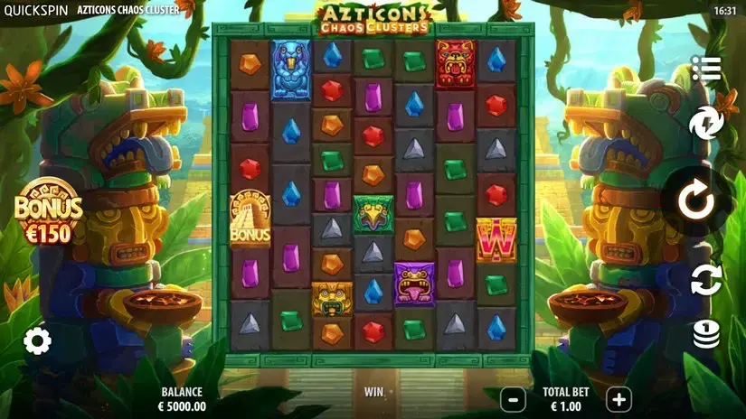 Azticons Chaos Clusters slot screenshot 