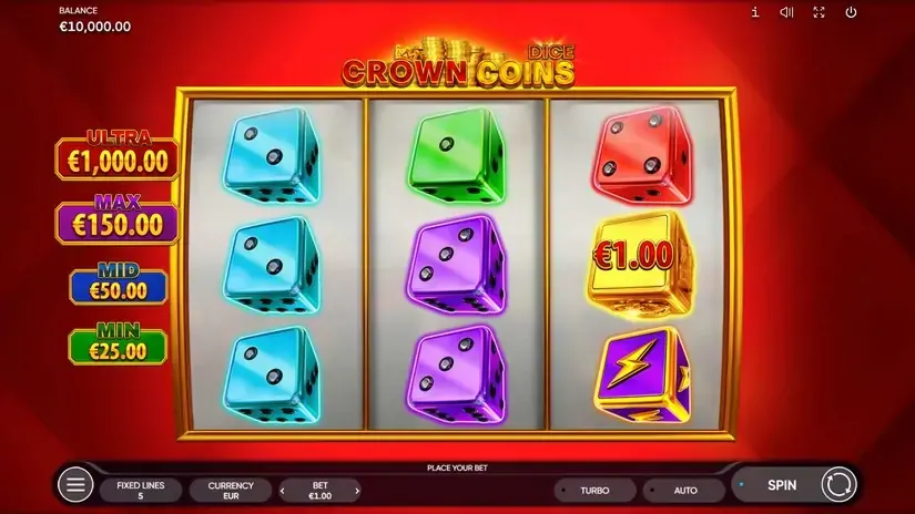 Crown Coins Dice slot screenshot 
