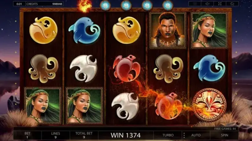 Tribe slot screenshot 