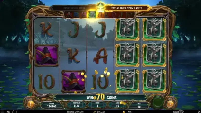 Lord Merlin and the Lady of the Lake slot screenshot 3