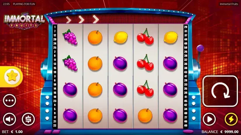 Immortal Fruits slot screenshot 