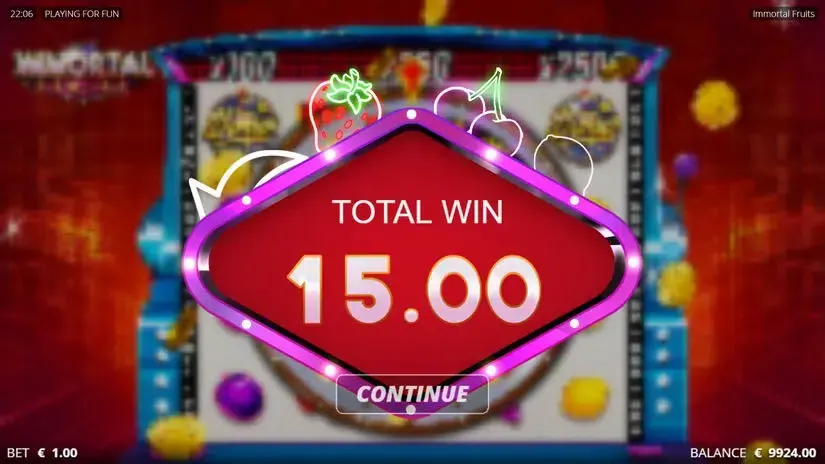 Immortal Fruits slot screenshot 4