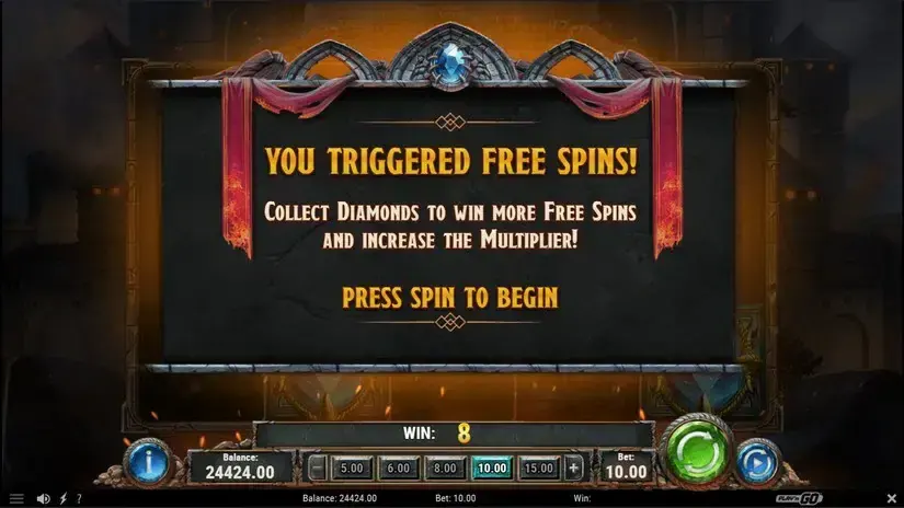Diamonds of the Realm slot screenshot 4