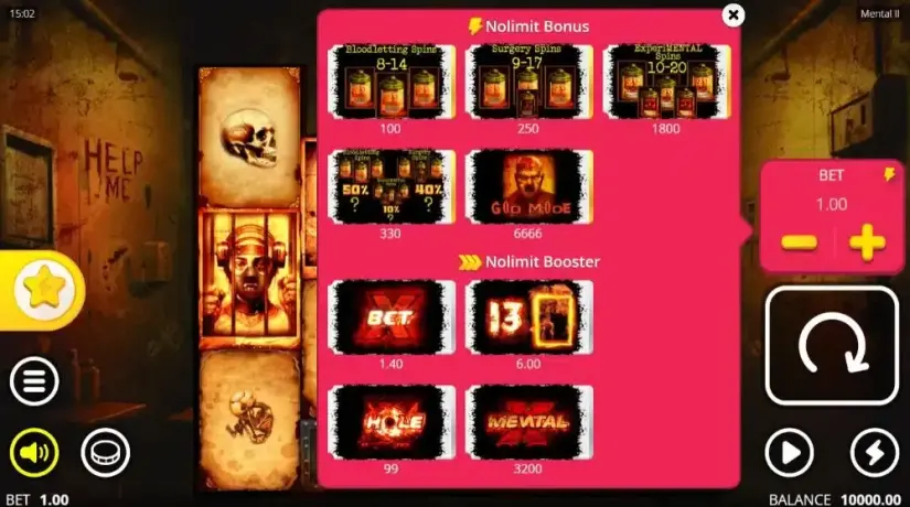 Mental 2 slot screenshot 9