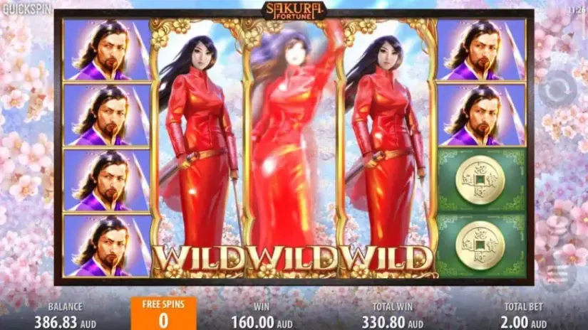Sakura Fortune slot screenshot 1