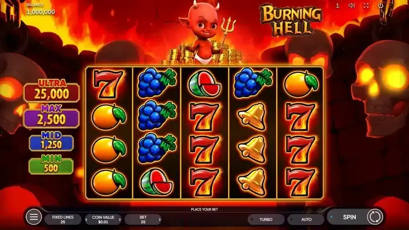 Burning Hell slot screenshot 