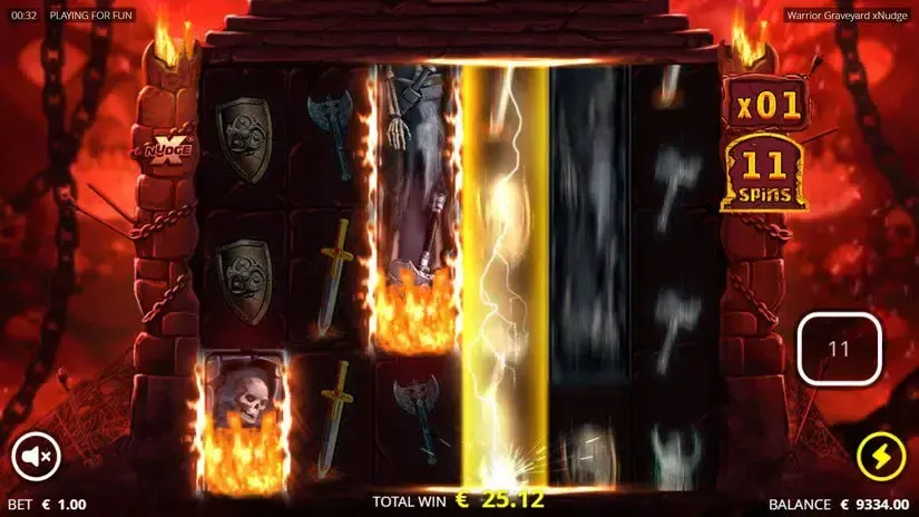 Warrior Graveyard slot screenshot 4