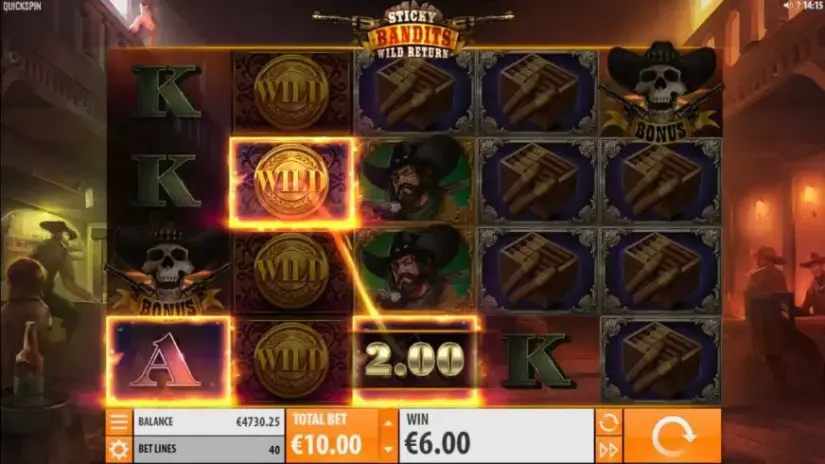 Sticky Bandits: Wild Return slot screenshot 2