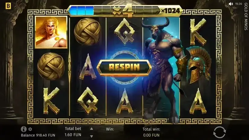 Gold Of Minos slot screenshot 3