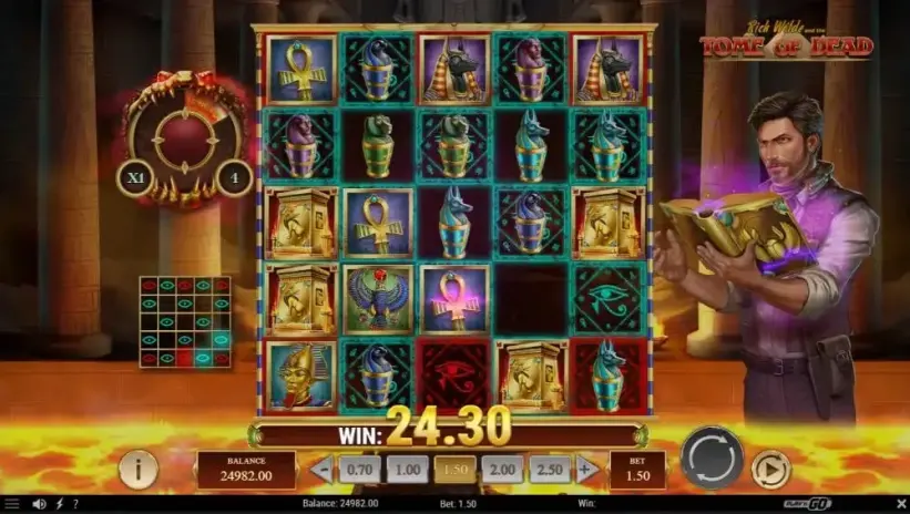 Rich Wilde and the Tome of Dead slot screenshot 4