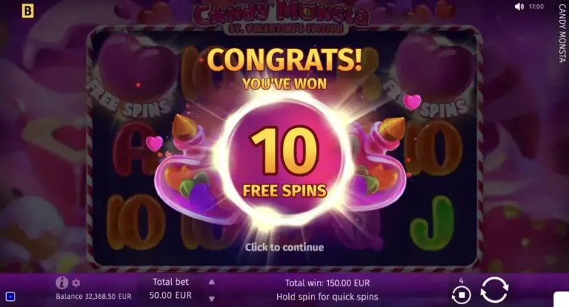 Candy Monsta slot screenshot 8