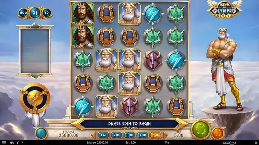 Rise of Olympus 100 slot screenshot 