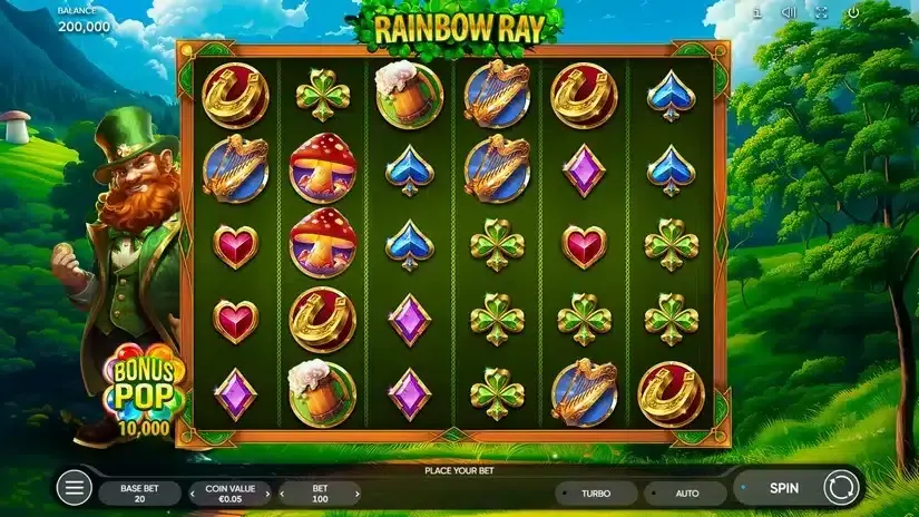 Rainbow Ray slot screenshot 