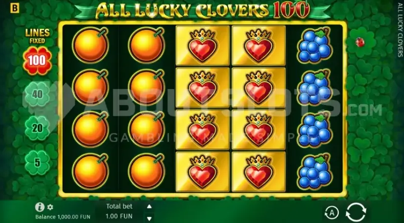 All Lucky Clover 40 slot screenshot 5