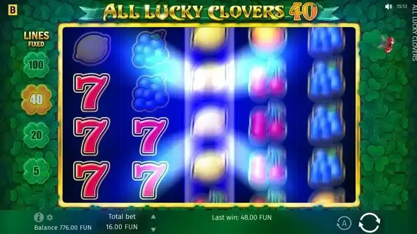 All Lucky Clover 40 slot screenshot 