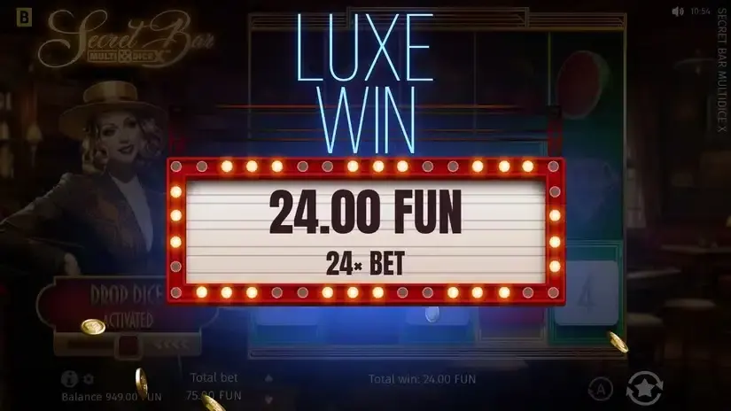 Secret Bar Multi Dice X slot screenshot 3