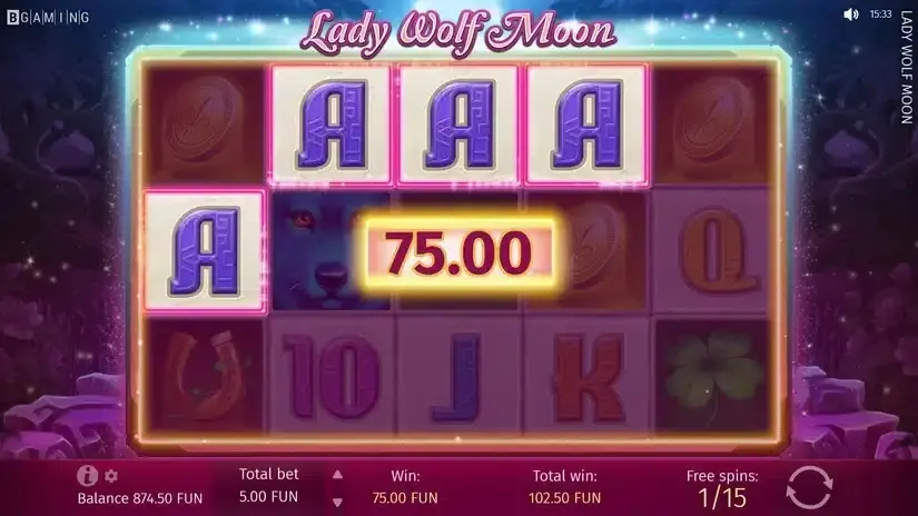 Lady Wolf Moon slot screenshot 6