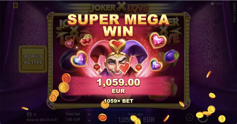 Joker X Love slot screenshot 6