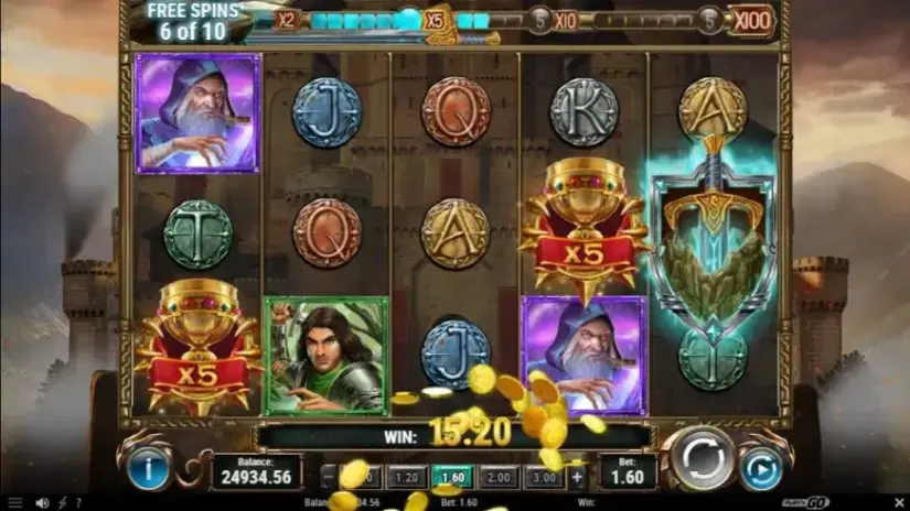 The Sword and The Grail slot screenshot 6