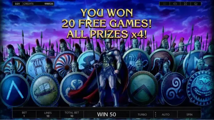 Almighty Sparta slot screenshot 7