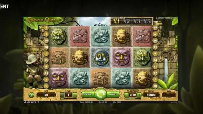 Gonzo’s Quest slot screenshot 3