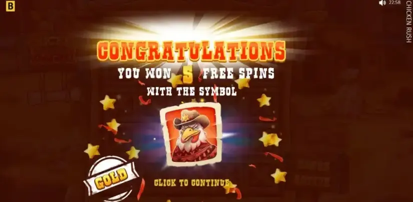 Chicken Rush slot screenshot 3