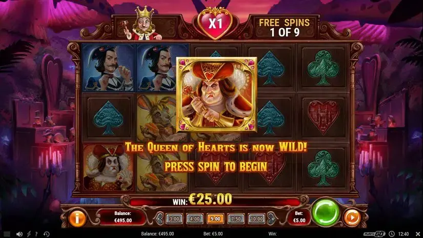 Court of Hearts slot screenshot 5