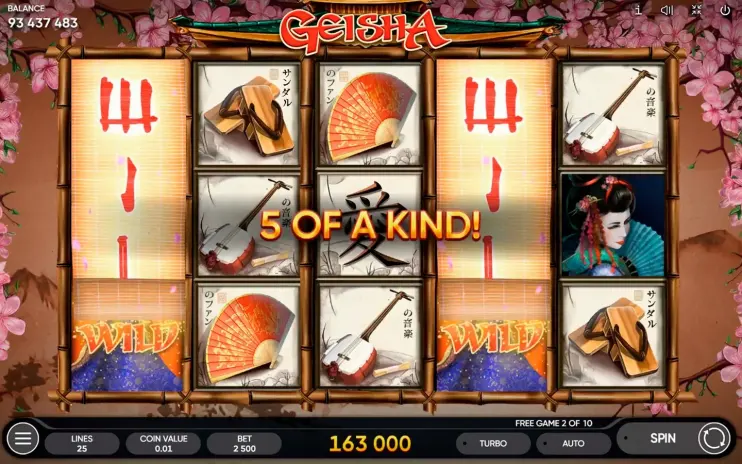 Geisha slot screenshot 6