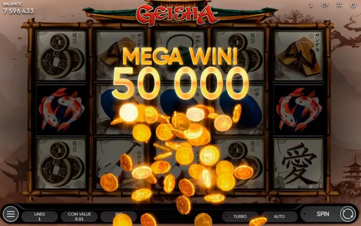 Geisha slot screenshot 8