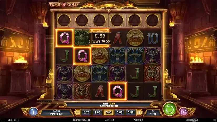 Tomb of Gold slot screenshot 2