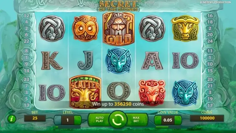 Secret of the Stones MAX slot screenshot 