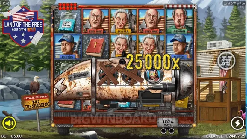 Land of the Free slot screenshot 9