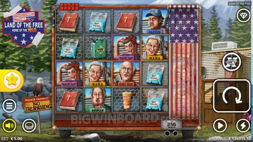 Land of the Free slot screenshot 6