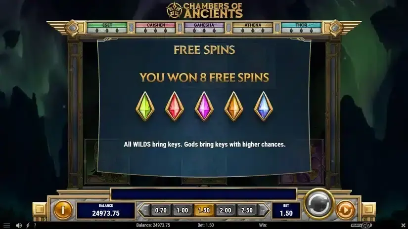 Chambers of Ancients slot screenshot 3
