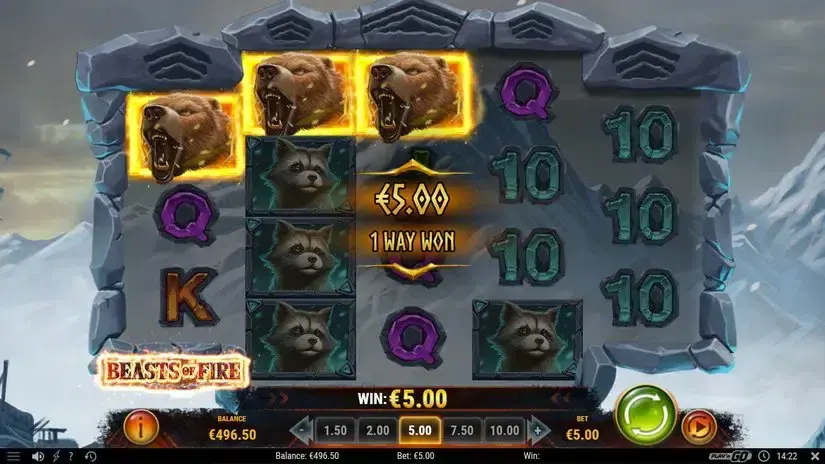 Beasts of Fire slot screenshot 4