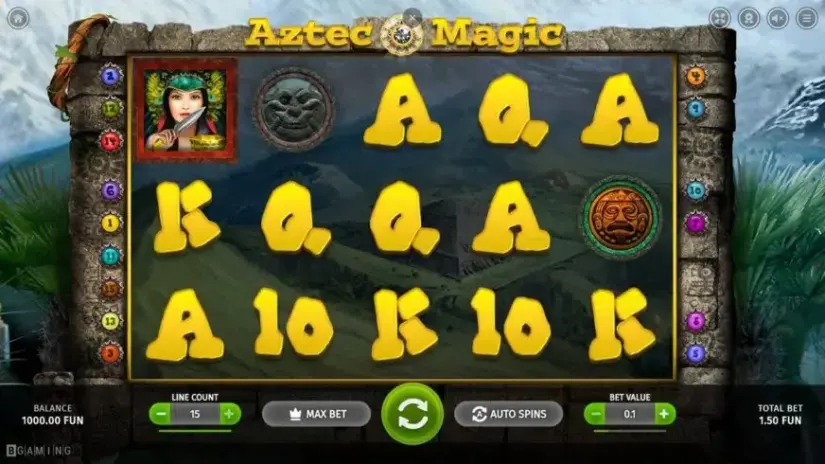 Aztec Magic slot screenshot 