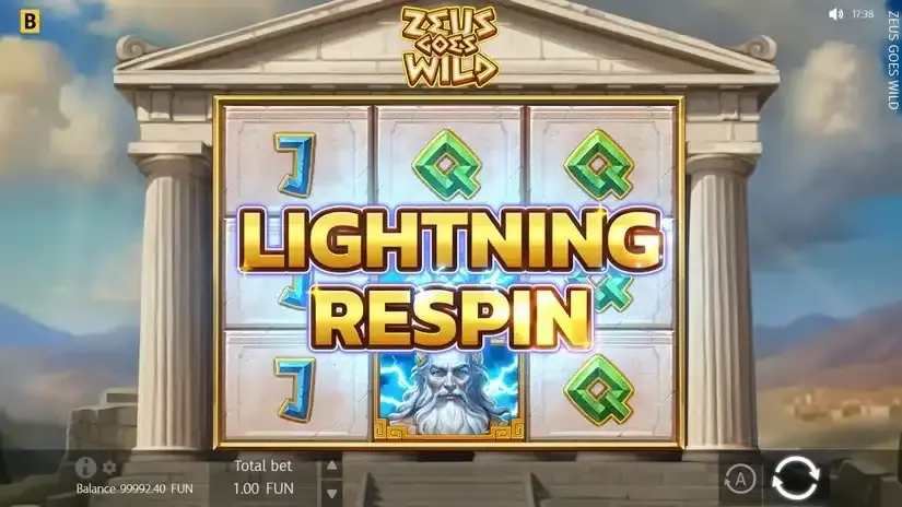 Zeus Goes Wild slot screenshot 3
