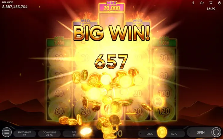 Burning Coins 20 slot screenshot 9